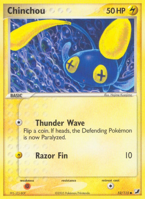 Chinchou — illustrated card