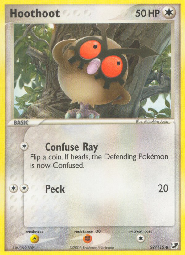 Hoothoot — illustrated card