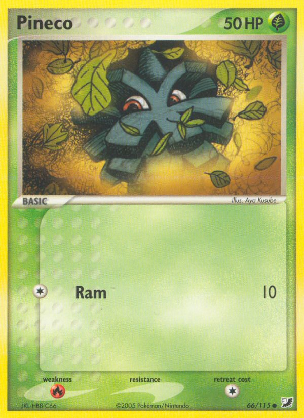 Pineco — illustrated card