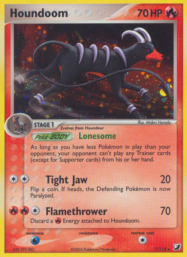 Houndoom — illustrated card