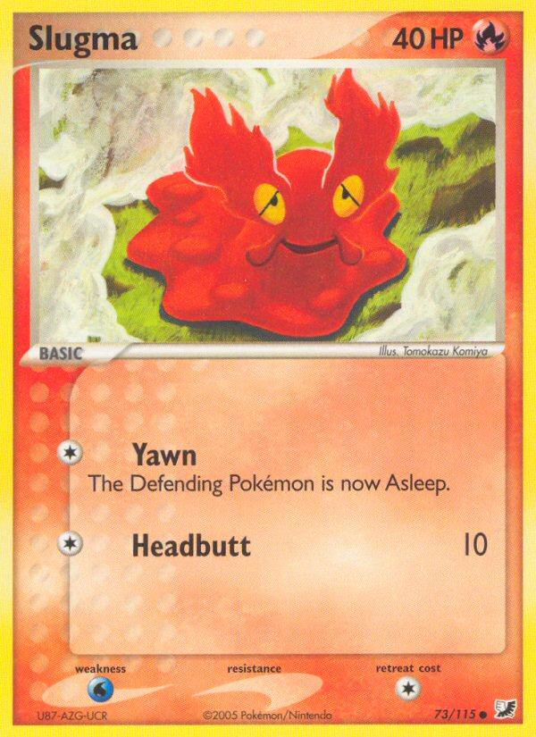 Slugma — illustrated card