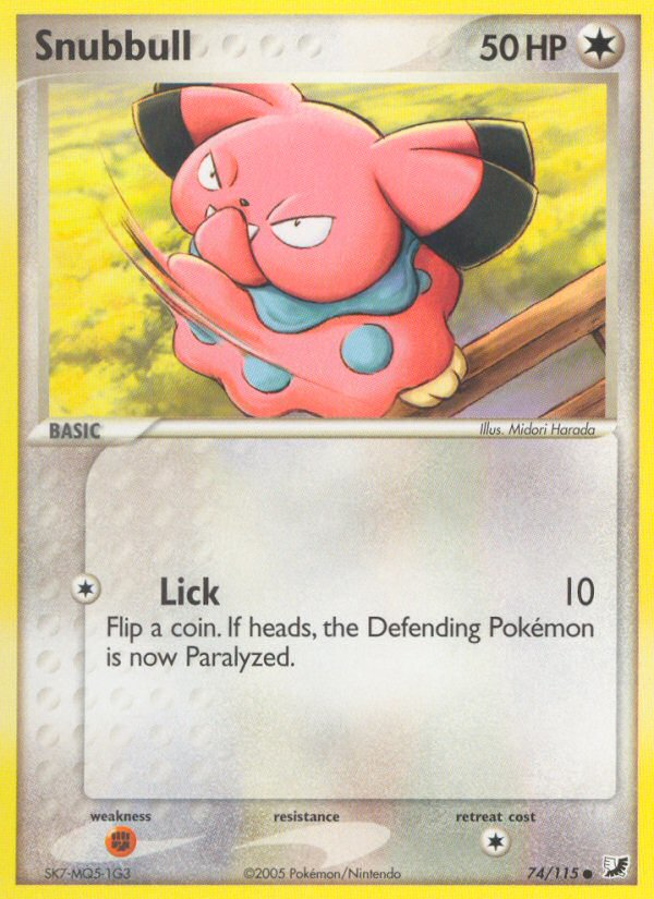 Snubbull — illustrated card