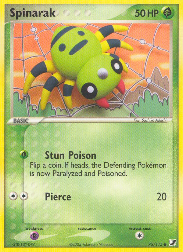 Spinarak — illustrated card