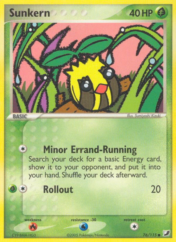 Sunkern — illustrated card
