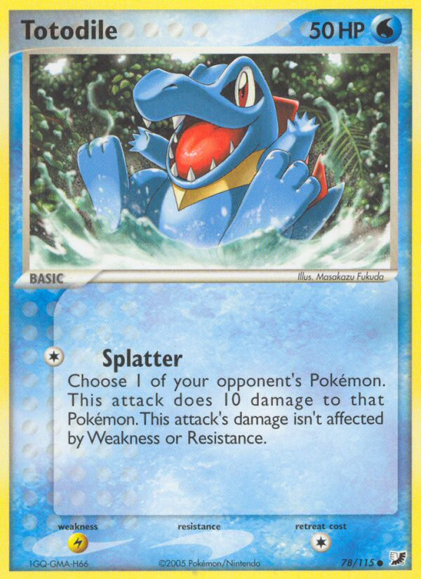 Totodile — illustrated card
