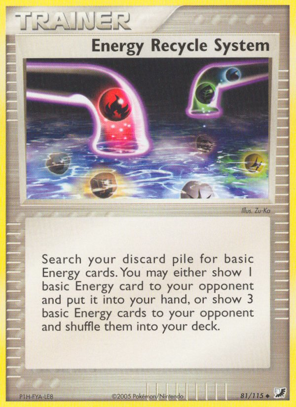 Energy Recycle System — illustrated card