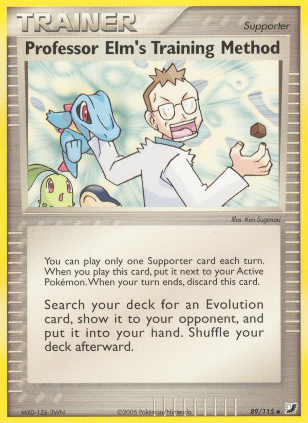 Professor Elm's Training Method — illustrated card