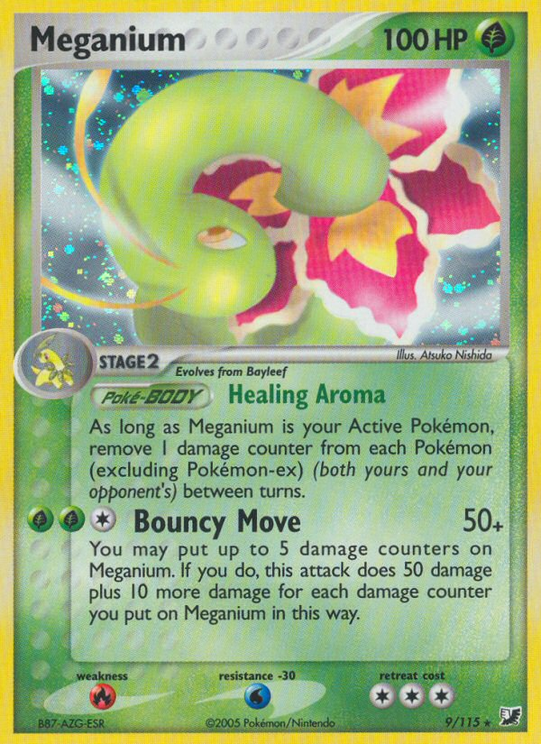 Meganium — illustrated card