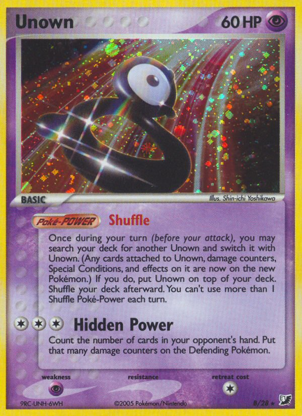 Unown — illustrated card