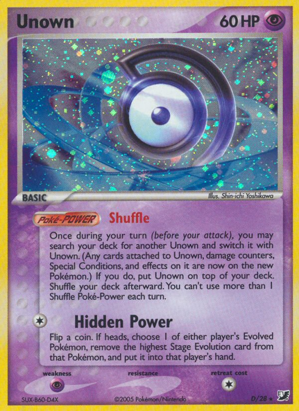 Unown — illustrated card