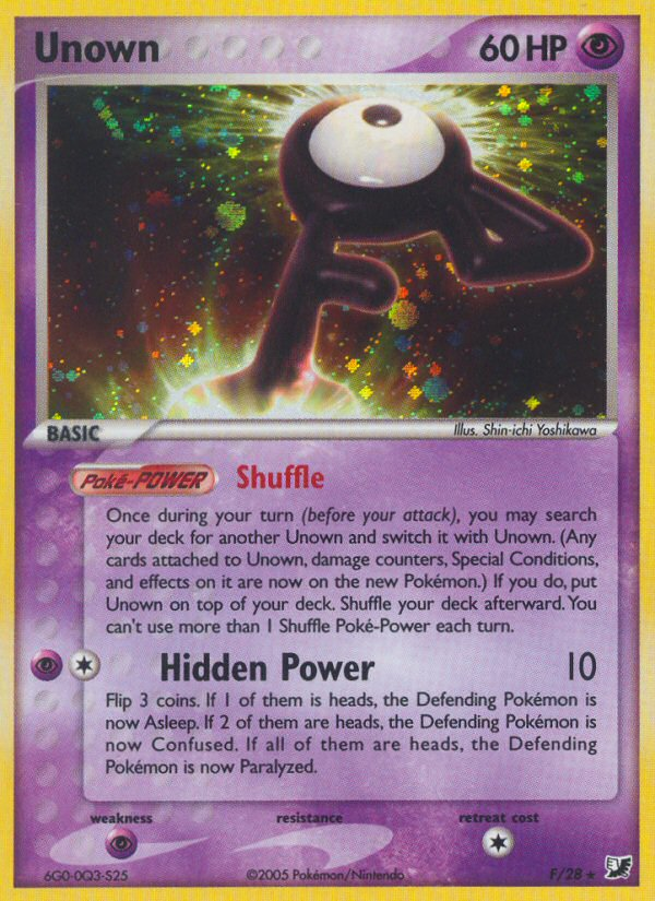 Unown — illustrated card