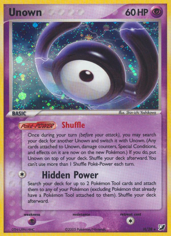 Unown — illustrated card