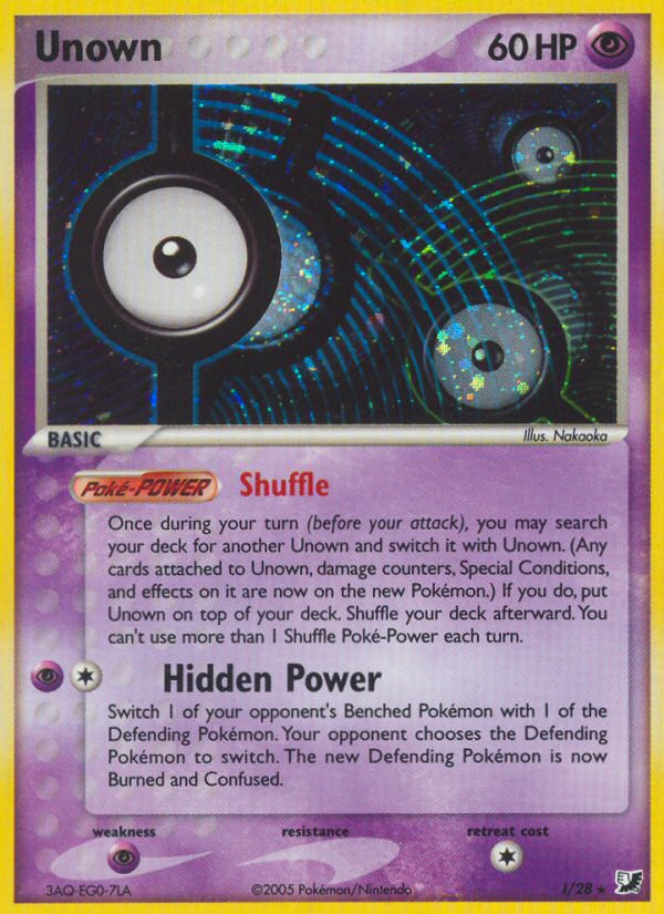 Unown — illustrated card