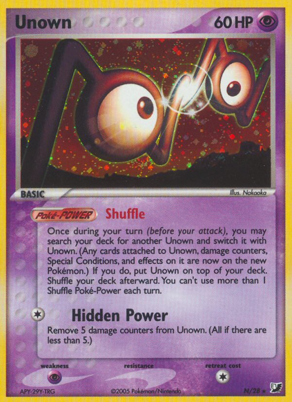 Unown — illustrated card
