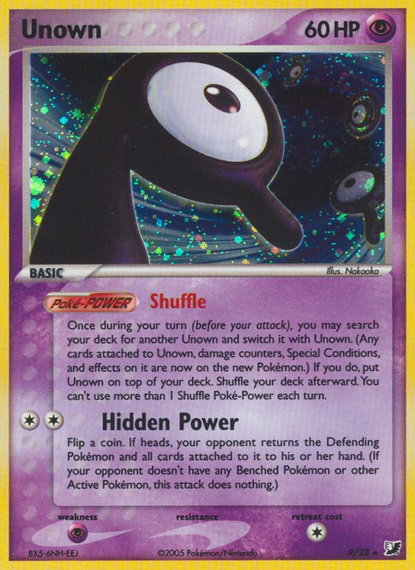 Unown — illustrated card