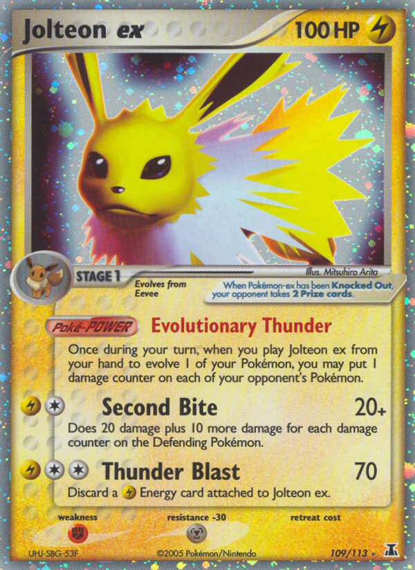Jolteon ex — illustrated card