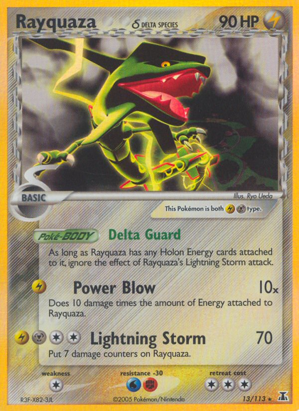 Rayquaza δ — illustrated card