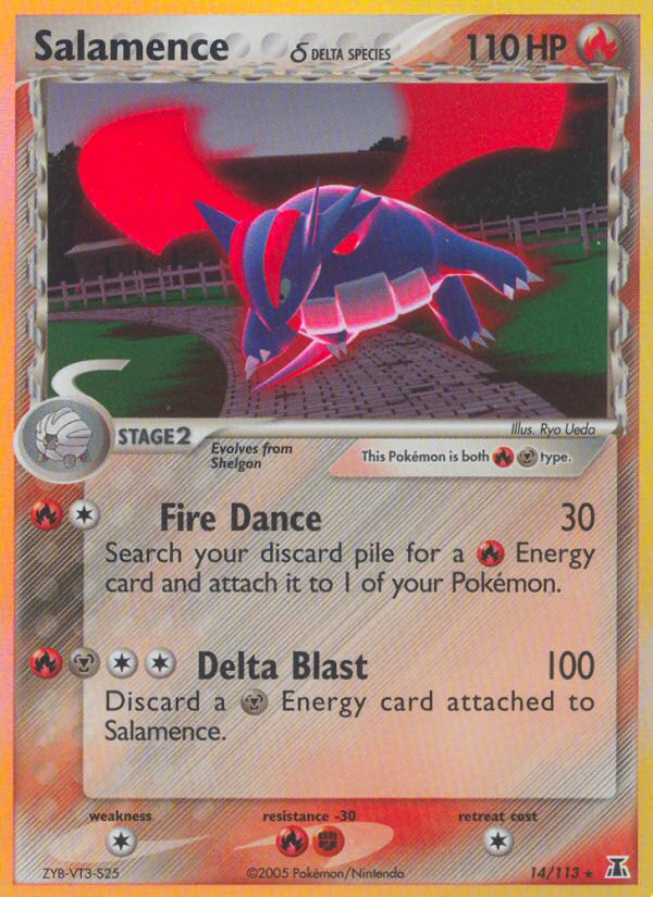 Salamence δ — illustrated card
