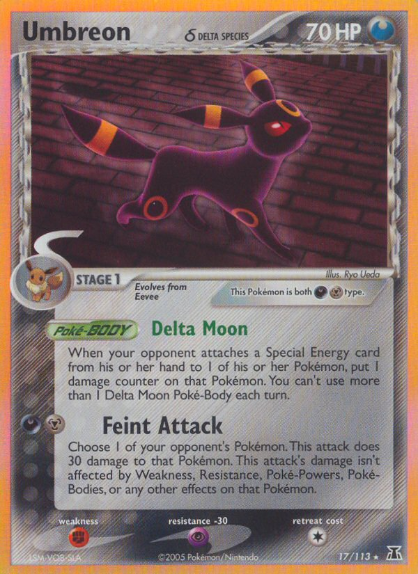 Umbreon δ — illustrated card