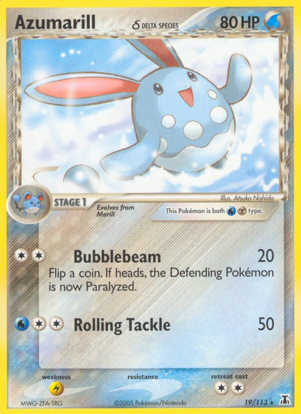 Azumarill δ — illustrated card