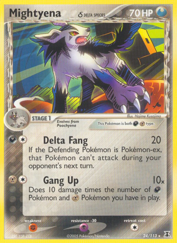 Mightyena δ — illustrated card