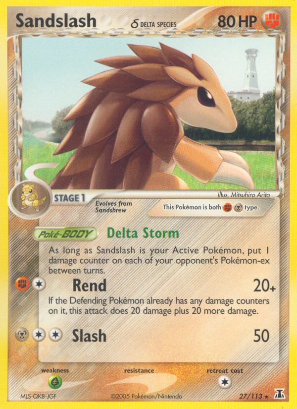 Sandslash δ — illustrated card