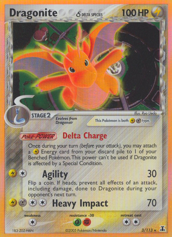 Dragonite δ — illustrated card