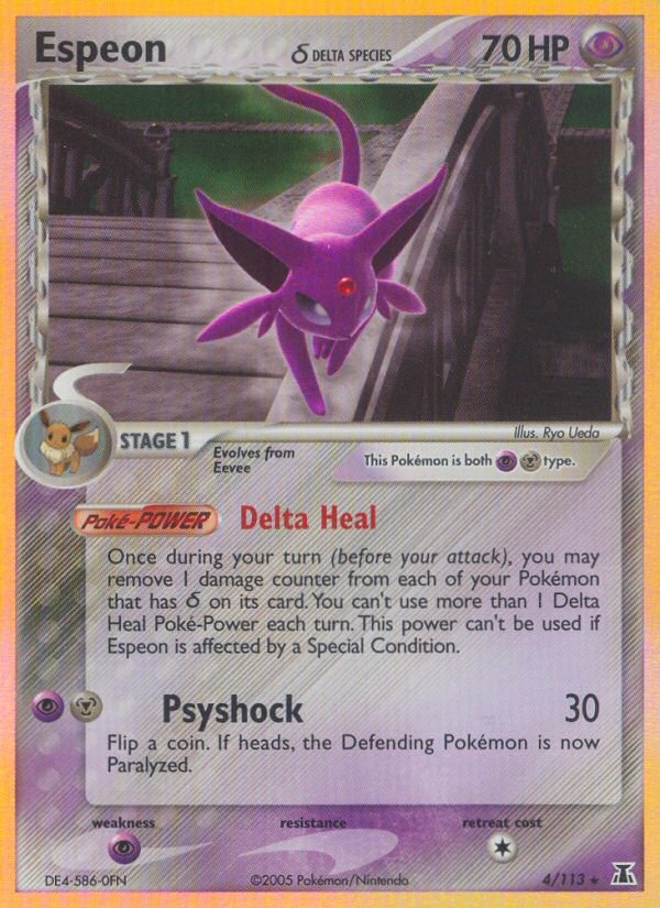 Espeon δ — illustrated card