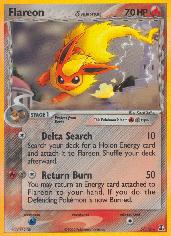 Flareon δ — illustrated card