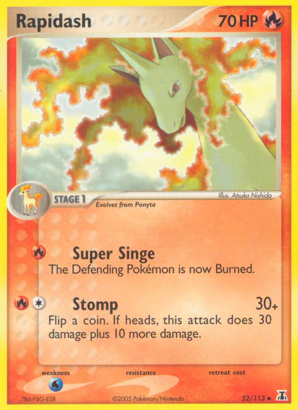Rapidash — illustrated card
