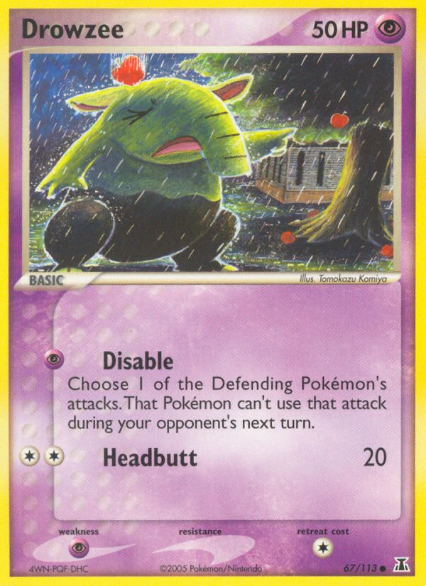 Drowzee — illustrated card
