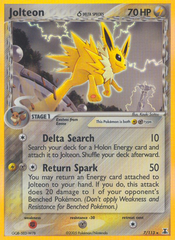 Jolteon δ — illustrated card