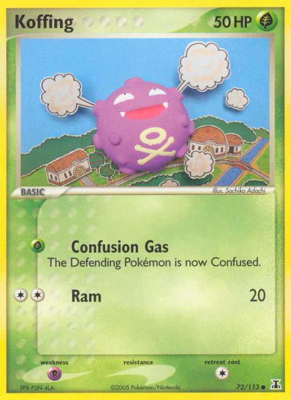 Koffing — illustrated card