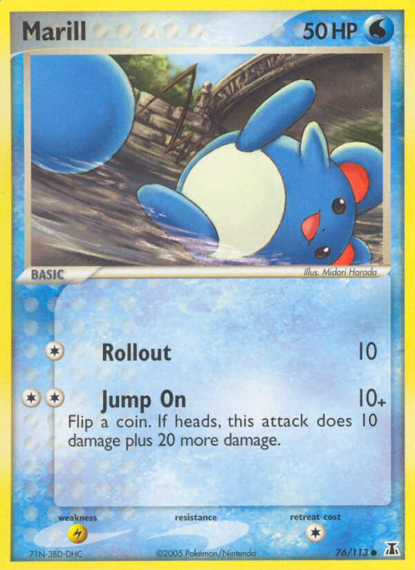 Marill — illustrated card