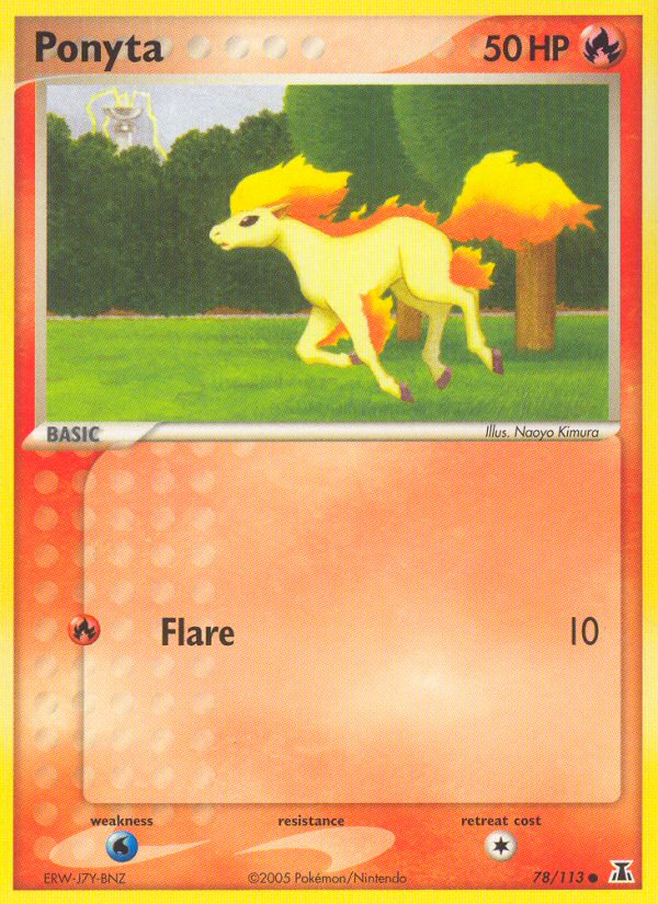 Ponyta — illustrated card