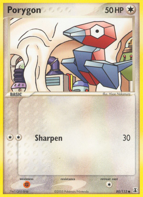 Porygon — illustrated card