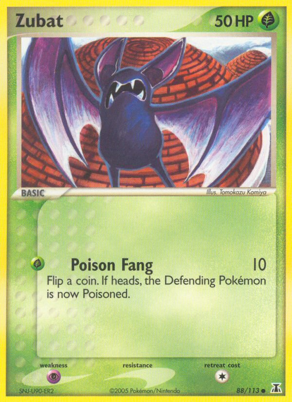Zubat — illustrated card