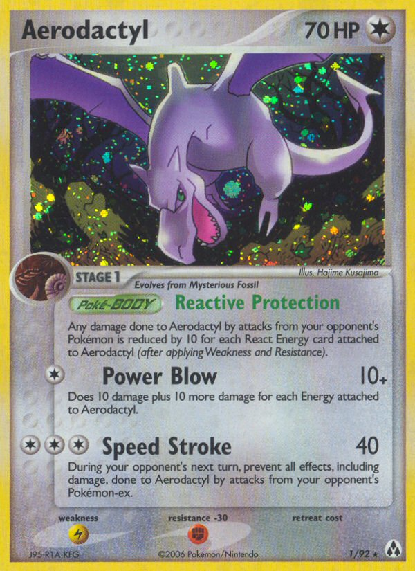 Aerodactyl — illustrated card