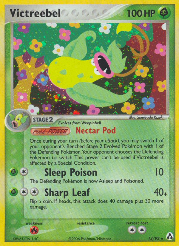 Victreebel — illustrated card
