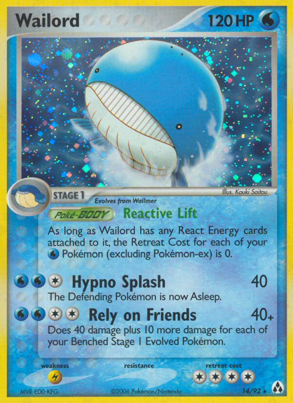 Wailord — illustrated card