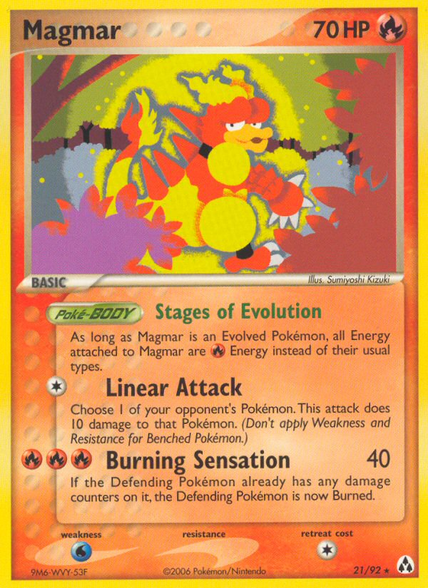 Magmar — illustrated card