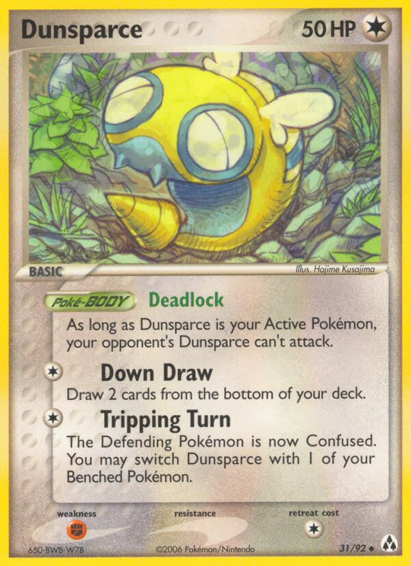 Dunsparce — illustrated card