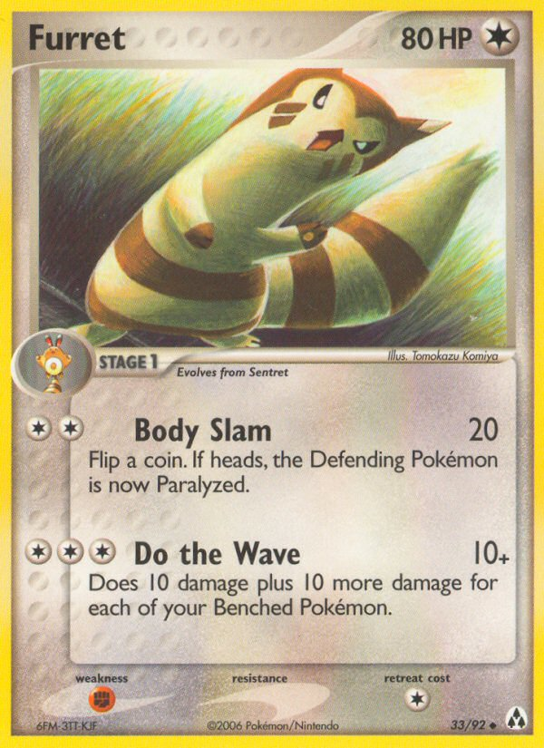 Furret — illustrated card