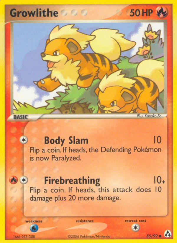 Growlithe — illustrated card