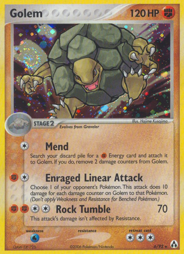Golem — illustrated card