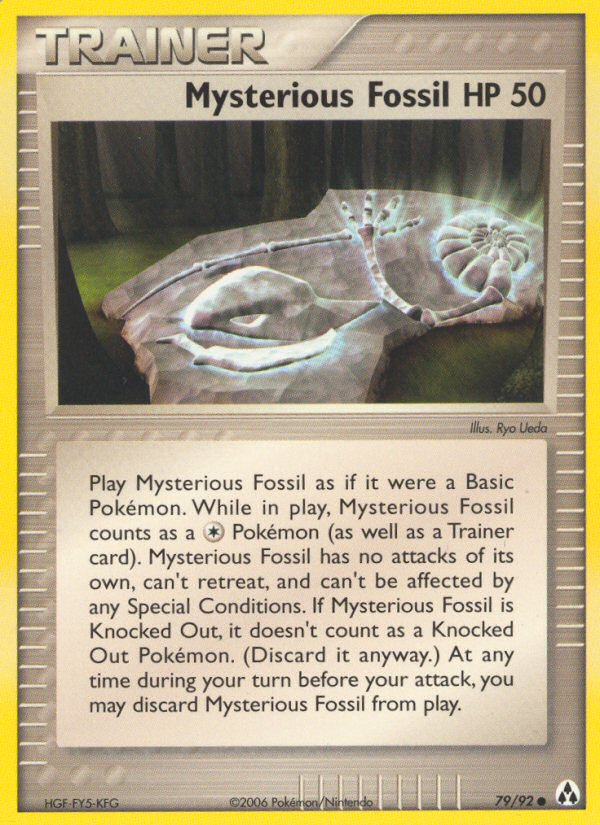 Mysterious Fossil — illustrated card