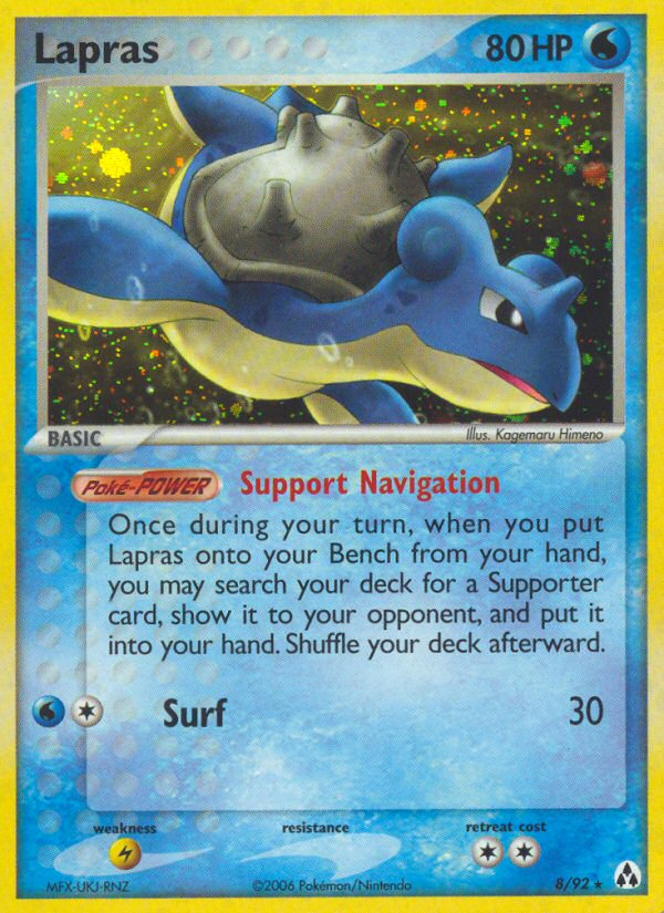Lapras — illustrated card