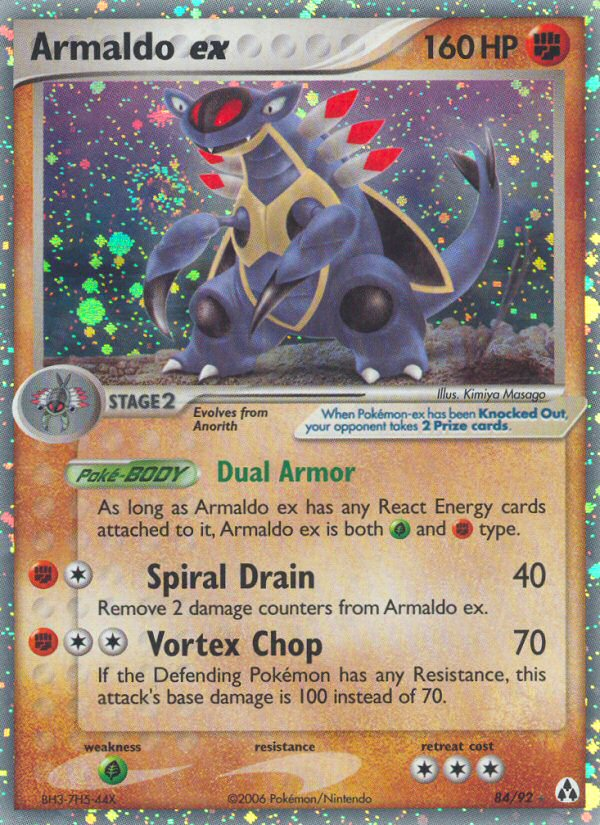 Armaldo ex — illustrated card
