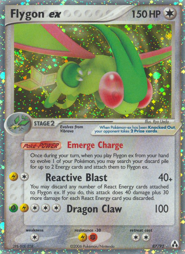 Flygon ex — illustrated card