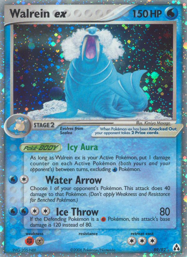 Walrein ex — illustrated card